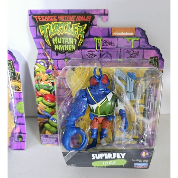 TMNT Mutant Mayhem Set Mutant Tots Young Splinter Super Fly NIB Sealed - Picture 6 of 16